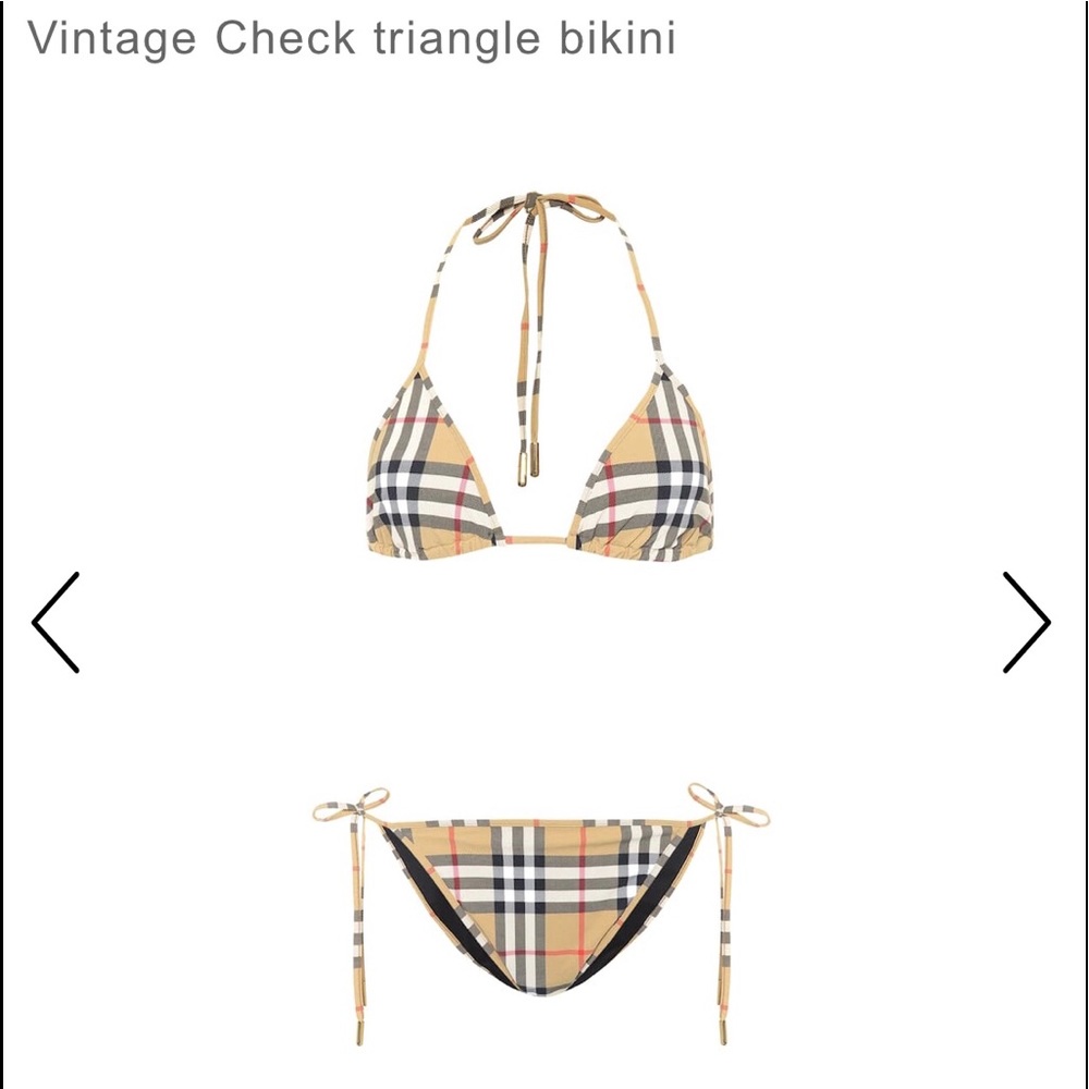 New Authentic Burberry Bikini Swimsuit